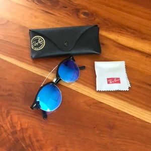 Ray-Ban blue reflective sunglasses